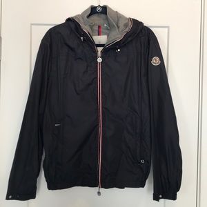 Montcler Spring Hoodie Jacket. Folds in own pocket